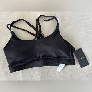 NWT Black Strappy Sports Bra Fabletics